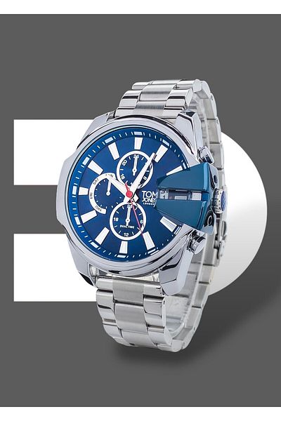 Tom Jones Original 2 Years Guarantee 3 Atm Waterproof Steel Band Men Wrist Watch