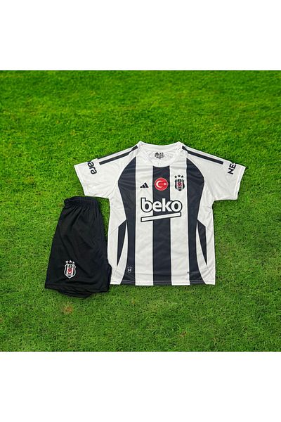 Quaxram Rafaresma - 27 Béiktas 24-25 Season Kids Football Jersey Set of 4 - with Stick