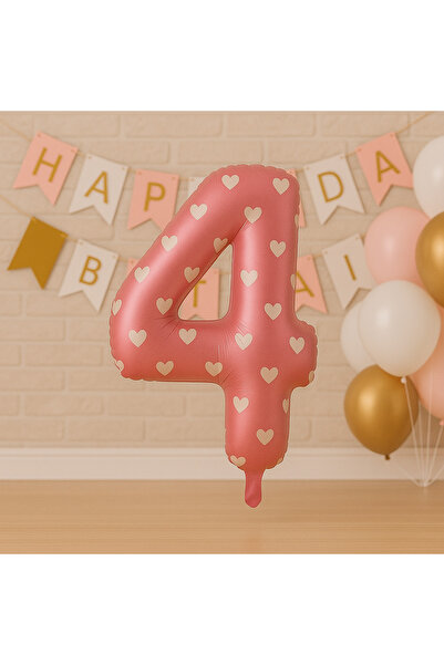 ikm balon بالون رقائق معدنية وردي مقاس 36 سم