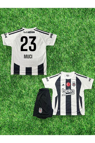 Quaxram Muci - 23 Çiftçi 24-25 Season Kids Football Jersey Set of 4 - with Stick
