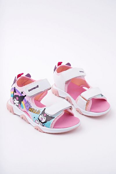 MİDDO White Pink Krommi Kids Sandals
