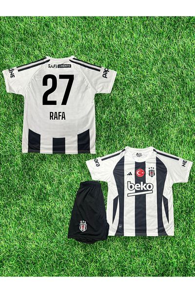 Quaxram Rafa - 27 Béiktas 24-25 Season Kids Football Jersey Set of 4 - with Stick