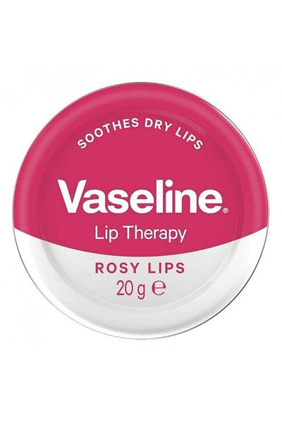 Vaseline Lip Therapy Rose Almond Oil & Petroleum Jelly Pink Lips 20g