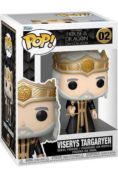 Funko Funko, Pop! Tv: House of the Dragon - Viserys Targaryen, Multicolor, One Size