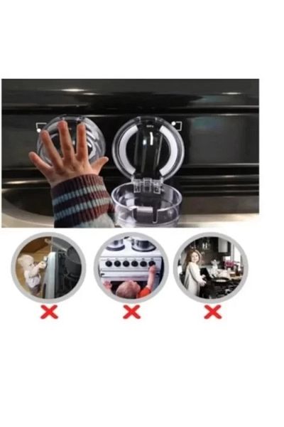 hy ticaret Cooker Button Protective Cover 2 Pieces