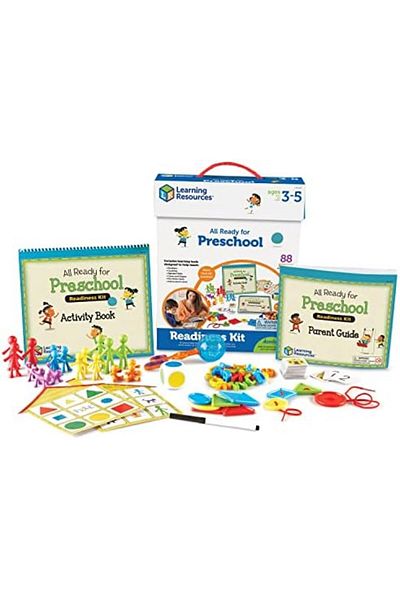 Learning Resources All Ready for Preschool Readiness Kit - 60 Activities Set, Ages 3+, Kindergartner