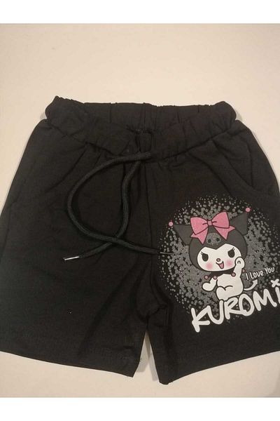 Alinna Girl's Kuromi Set. Yazlik Kuromi Shorts Suit
