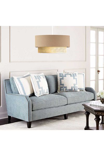 Desire Bohemian Series gray fabric hanging lamp, Bedroom, Office, Living room