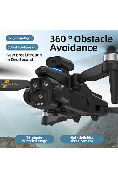 Bestech C10S Drone Üçlü Çekim Kamerası 480p Optik Akış Helikopter