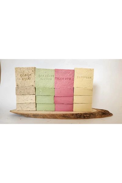 Samorian Natural Production Soap Mixed (Black Clove-Tea Tree-Snakeweed-Garlic) Set of 16