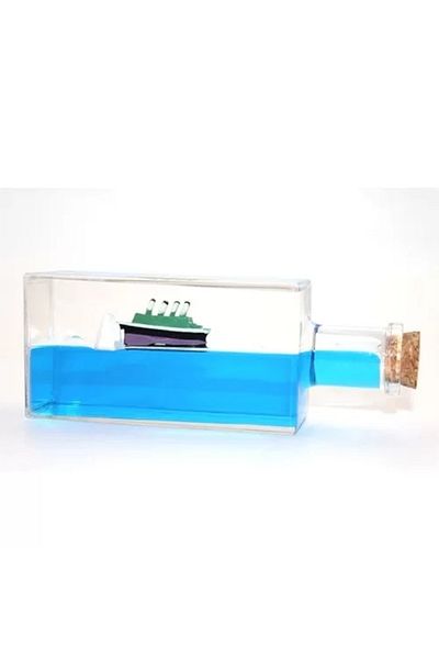 ECOME Unsinkable Ship Model 1 in a Bottle