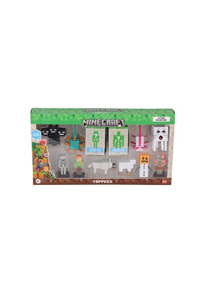 PMI MC2080 Minecraft 3D Figure Toppeez Deluxe Set of 12