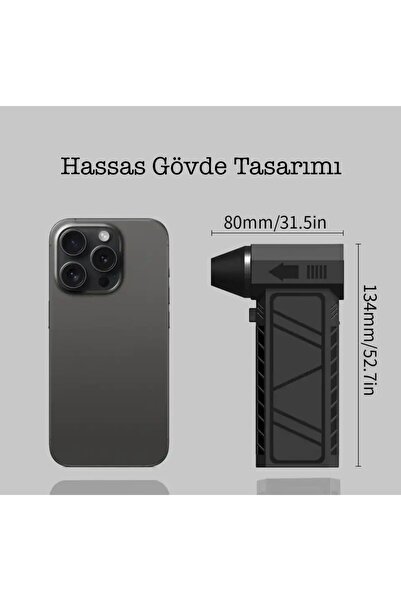 Bestech Elektrikli El Tipi Turbo Fan Klavye, Kasa İçi Temizleme, Mangal Üfleme