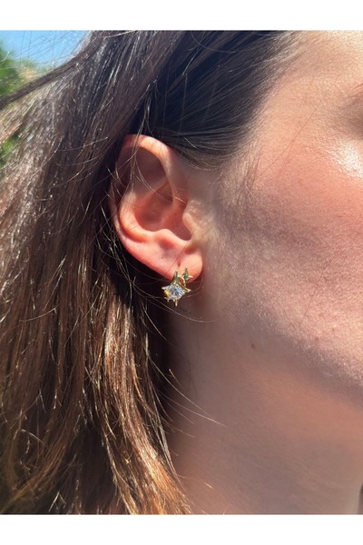 LUMİTO Lumito Asya Taşlı Küpe