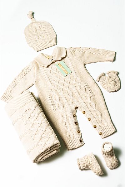 ZENİ BABY Newborn 5-Piece Knitted Knitwear Jumpsuit Set