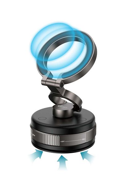 Drip ChillMount: Magnetic Phone Mount with Cooling Airflow & Vacuum Suction