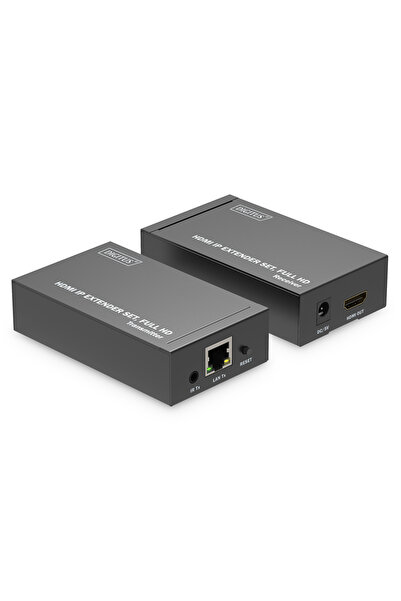 RuniqueHome Digitus HDMI IP Sinyal Uzatma Seti, Alıcı (Receiver) și Verici (T...