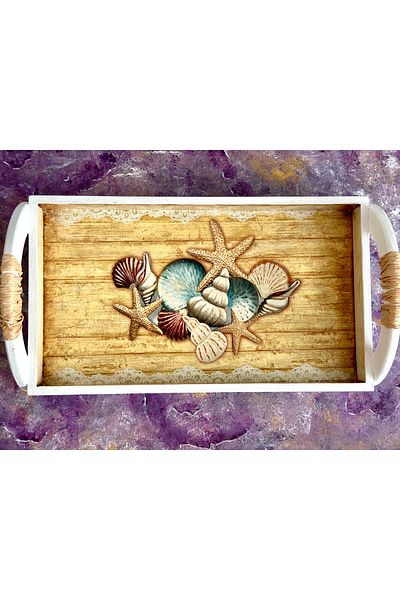 Kumsal Hobi Sanat Summer Themed Design Tray