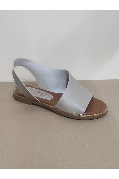 Alsat Park Women's Summer Zipper Detailed Flat Bottom Sandals