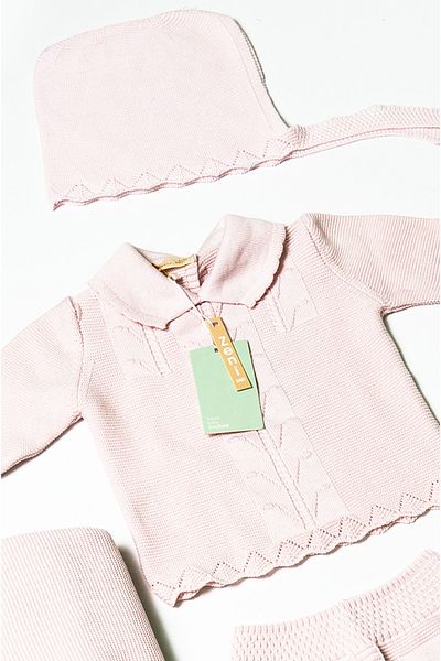 ZENİ BABY Newborn 5-Piece Knitted Knitwear Jumpsuit Set