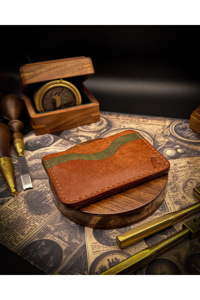 Leather Kooka - Hand Made Genuine Leather Card Holder - Mini Classic