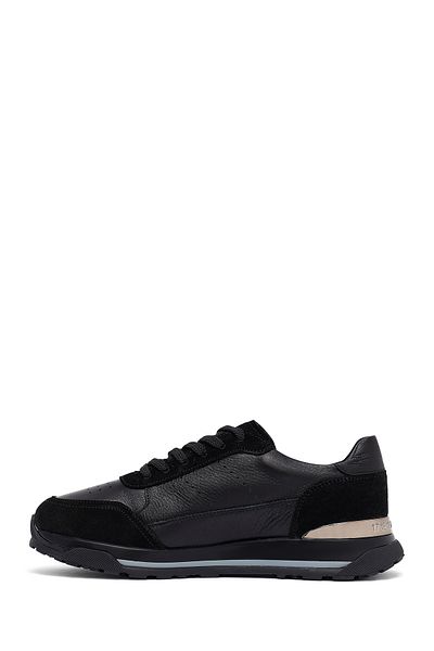 Derimod Men's Black Lace-Up Leather Sneaker 25Sfd688614