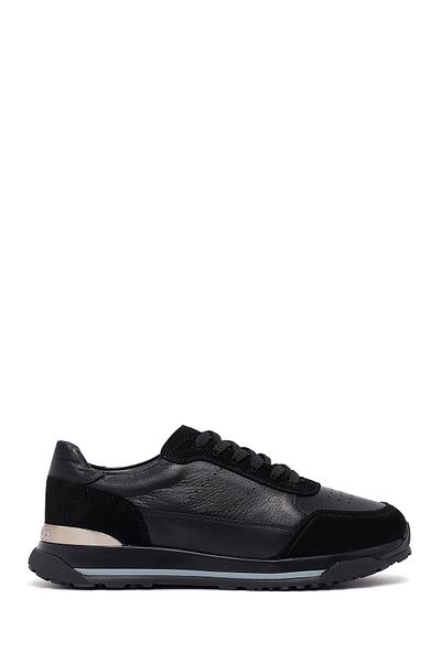 Derimod Men's Black Lace-Up Leather Sneaker 25Sfd688614