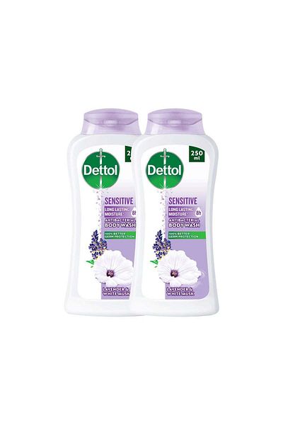 Dettol Sensitive Body Wash with Lavender and White Musk Fragrance, Pack of 2
