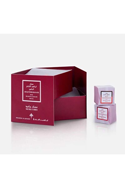 DERAAH Ibrahim Al-Qurashi Solid Musk Cubes - Pomegranate