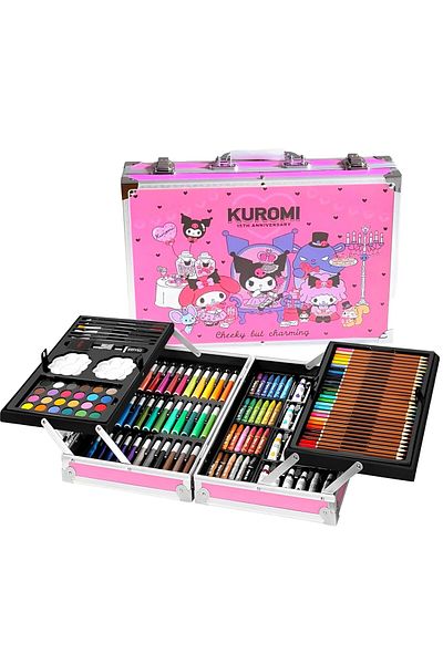 Toybox Kuromi 145 Pcs Portable Kids Drawing & Painting Art Supplies Set