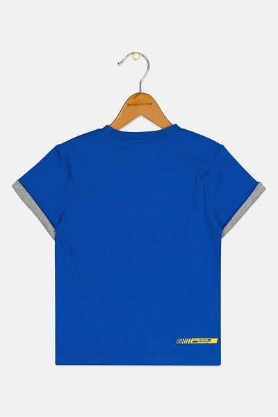 Scuderia Ferrari Toddlers Boy Short Sleeve Graphic Print T-Shirt, Blue