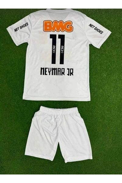 After Party S.a.n.t.o.s Neymar Jr 11 Nostalgia Παιδική φανέλα 2 τμχ (λευκό) vs αθλητικό μπλουζάκι AG