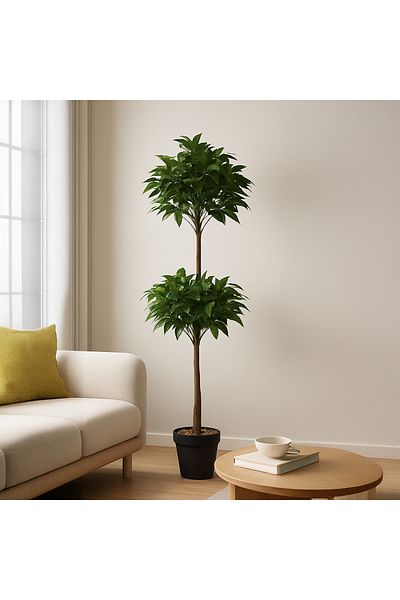 Gharaib Al Tuhaf Artificial Evergreen Plant - 2-Tier Design | 150 cm