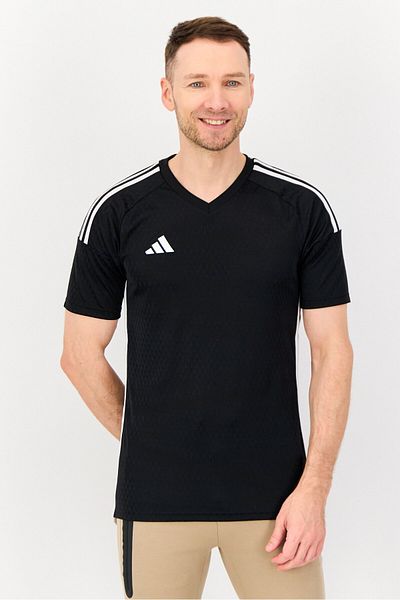adidas Men Regular Fit Brand Logo Short Sleeve T-Shit, Black