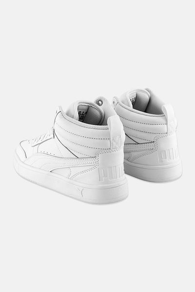 Puma Kids Boy Rebound Street V2 Lace Up Sports Shoes, White