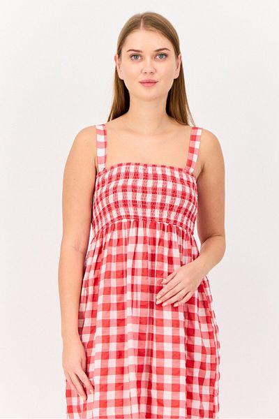 Koton Women Checkered Midi Dress, Multicolor