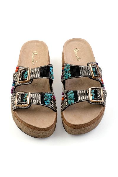 Bambi Black Women's Slippers K04678080487