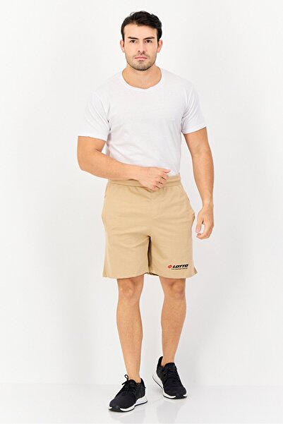 Lotto Men Sportswear Fit Drawstring Outdoor Shorts, Tan