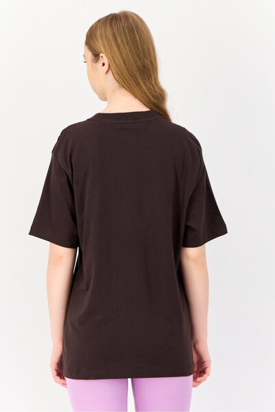 Nike Women Sportswear Fit Short Sleeve Outdoor T-shirt, Dark Brown