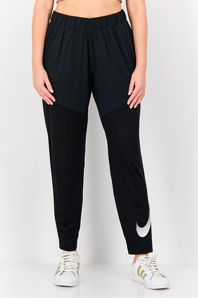 Nike Women Dri-Fit Brand Logo Running Track Pants, Black