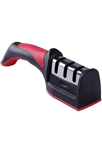 Other Manual Knife Sharpener Stainless Steel 3 Slots for Repair Sharpen & Polish Blades Kitchen Tool