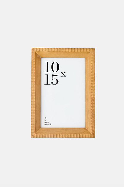 Muy Mucho Tabletop Photo Frame, Beige