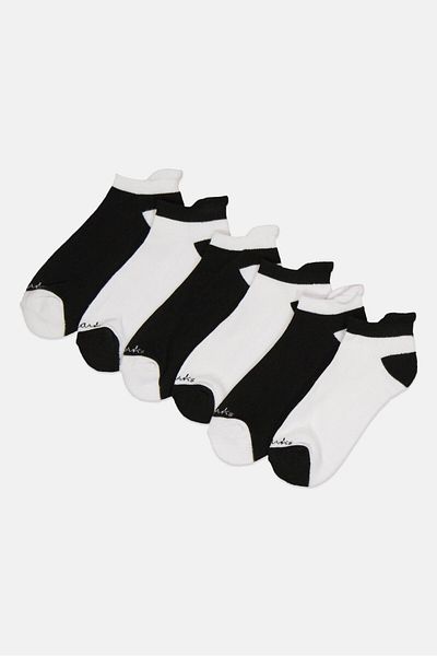 CLARKS Women 6 Pairs Brand Logo Chaussettes Socks, Multicolor