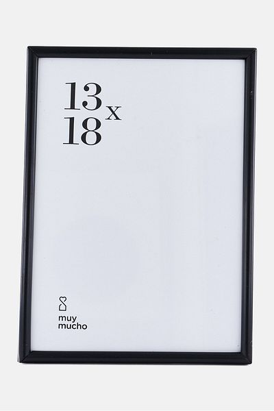 Muy Mucho Metal Photo Frame 13 x 18 cm, Black
