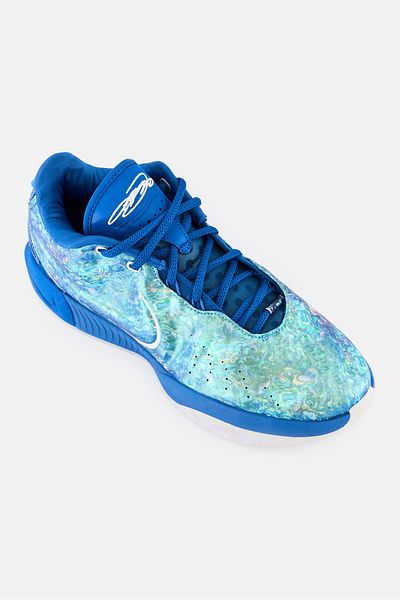 Nike Men Lebron XXI Lace Up Basketball Shoes, Blue