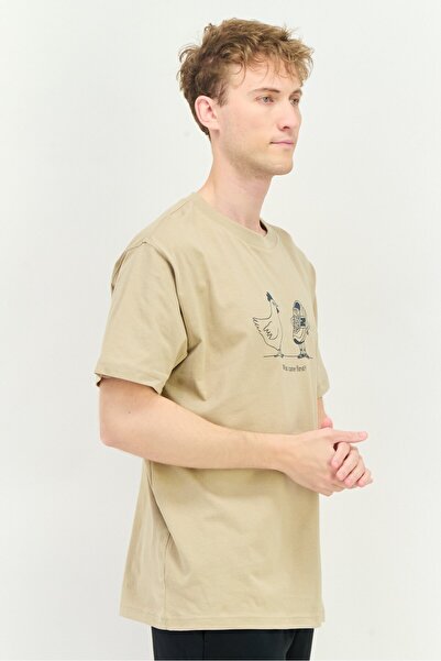 New Balance Men Sportswear Fit Short Sleeve Outdoor T-Shirt, Khaki