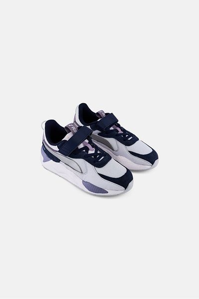 Puma Kids Boy RS-X Metallic AC PS Velcro Closure Outdoor Shoes, Multicolor