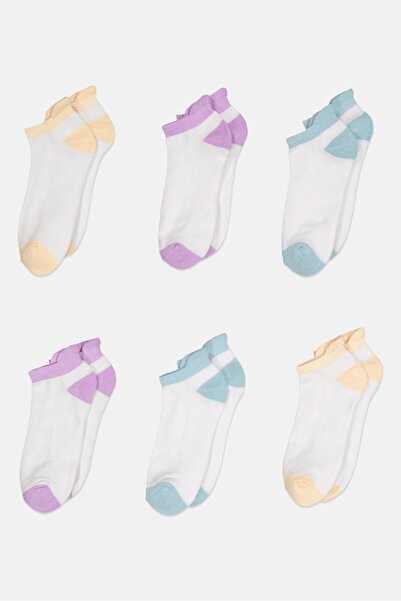 CLARKS Women 6 Pairs Brand Logo Chaussettes Socks, Multicolor