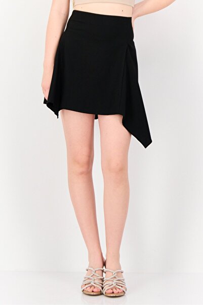 Don't Call Me Jennyfer Women Solid Mini Skirt, Black
