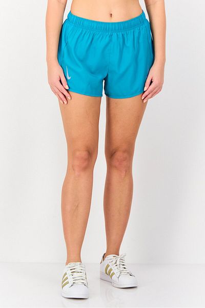 Nike Women Sportswear Fit Brand Logo Running Shorts, Teal Green